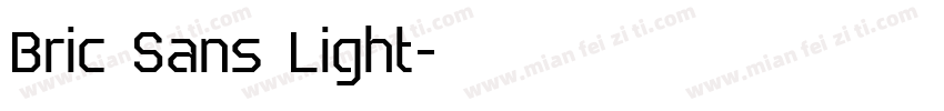 Bric Sans Light字体转换